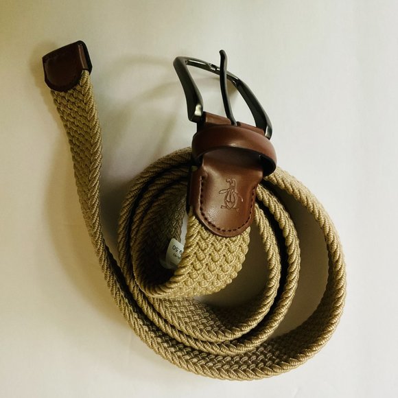 PENGUIN Men's Braided Stretch Belt NWT Size L - Picture 1 of 5